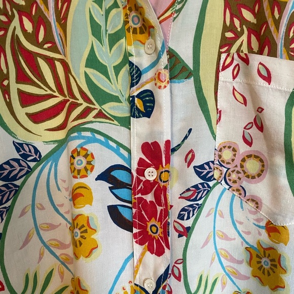 Zara Floral Tropical Baggy Romper Size S - Picture 12 of 14